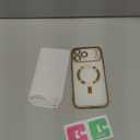 for iPhone 17 Pro Max Case with 1x Screen Protector, [Compatible with MagSafe] [Integrated Camera Protection], Non-Yellowing Slim Cute Women Girly Magnetic Cover for iPhone 17 Pro Max, Gold