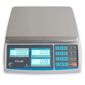 Aquos ZTP Price Computing Scale Class III NTEP Legal for Trade, Commercial Digital Scale with LCD Backlit Display & Stainless Steel Platter, Retail Grocery Scale (30lbs Base)