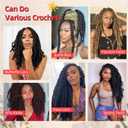 Marley Twist Braiding Hair 18 Inch Marley Twist Hair 8 Packs Cuban Twist Hair Afro Kinky Crochet Hair Synthetic Marley Hair Extensions (18 Inch(Pack of 8),1B)