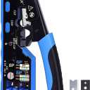 All-In-One RJ45 Crimp Tool with Hand-Twist Screw and Wire Terminal Crimper for CAT7/CAT6A/CAT6/CAT5E/CAT5, Ethernet Crimper RJ45 crimper RJ45 Pass Through Crimp Tool Ethernet Crimping Tool