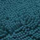 Non-Slip Bath Rug,Extra Soft Microfiber Bedroom Shag Carpet with Anti-Slip Backing,Water/Dust Absorbent Fast Dry Shower Mat,Sound Insulated Stairs Pad,Machine Washable (Turquoise,12 x 16 Inches)
