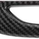 Qiilu Door Handle Cover Carbon Fiber Abs 4Pcs Car Anti Freezing Replacement for Y