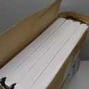 4 Pack Stackable Closet Storage Basket - Stackable Storage Bins, Multifunctional & Foldable Closet Organizer Divided, Wardrobe Cupboard Space-Saving Clothes Storage Hat Organizer, White