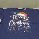 Merry Christmas Lights Santa Hat Xmas Family Matching Pajama T-Shirt, 4XL