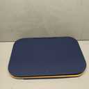 LONBET Laundry Basket with Lid, Made from Breathable Fabric | Aesthetic Clothes Hampers for Laundry with Side Handles & Sturdy Bamboo Frame (26 Gallons - Single, Blue)