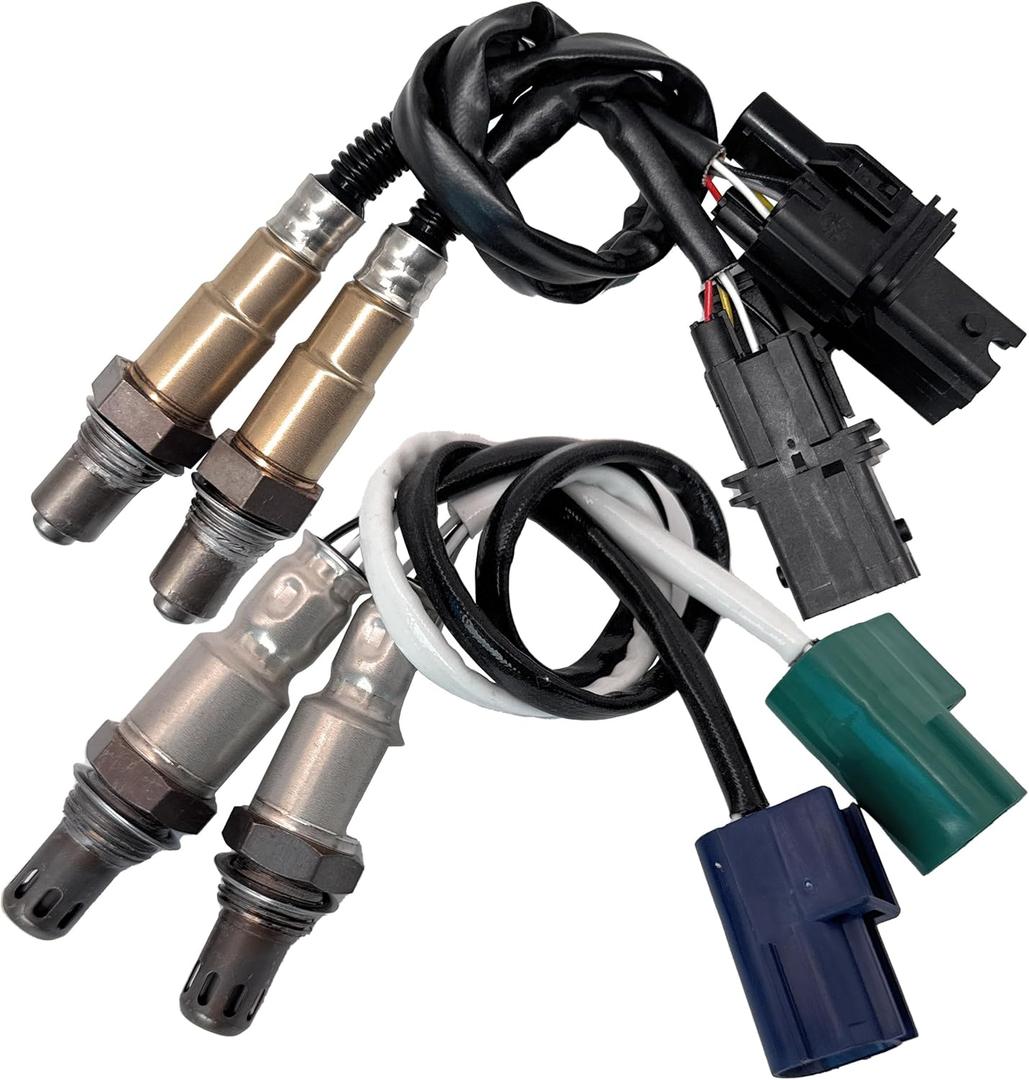 4Pcs Upstream & Downstream Oxygen Sensor Kit (2*234-5060 + 234-4297 + 234-4313) Compatible with 2005-2006 Nissan Frontier/Pathfinder/Xterra V6 4.0L - Replaces 250-25005, 250-24951, 250-24403
