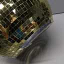 Disco Ball Ice Bucket Beverage Tubs Disco Ball Cup for Parties Large Retro Drink Bucket for Beer Cocktail Wine Champagne Cold Drinks, Disco Party Supplies Bar Cart Decor (Gold)