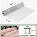 AMAGABELI GARDEN & HOME Hardware Cloth 1/4 inch 48inx50ft Galvanized After Welding Square Chicken Wire Welded Fence Mesh Roll Garden Bed Plant Supports Poultry Netting Cage Wire Snake Fence JW001