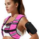 Weighted Vest for Woman/ Man Weighted Vest for Walking, Strength Training Weight Vest with Adjustable Buckle Detachable Phone Pouch for Running Workout 6Lb