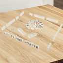 HEY! PLAY! Chinese Mahjong Set with Ornate Storage Case - Traditional Mahjong Tile Game with 146 Engraved Tiles and Two Dice for Adults and Kids