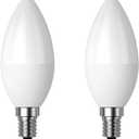 Dusk to Dawn Light Bulb, E12 Candelabra Light Sensing LED Bulbs Auto On/Off 5W 400LM Warm White 3000K for Home Outdoor Yard Porch Patio Garage Pathway, Can Replace 40W Incandescent Bulbs, Pack of 2