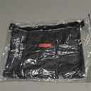 Pack all Water-Resistant Material Zipper Pouch, Mesh Zipper Bags for Storage, Travel, Office (Black, Medium)