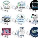 Suncalla 9 Pcs Anesthesia Badge Reel Gifts CRNA Retractable ID Badge Holder Acrylic Anesthesiology Week Gift for Hospital Anesthetist Doctor Anesthesiologist ICU Nurse Resident Surgical Tech