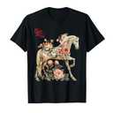 Year of The Horse 2026 New Year Men Chinese New Year Horse T-Shirt, Size Female Medium