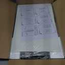 Gupuzm Floor Lamp with Shelves, Modern Square Standing Lamp with 3 Color Temperature Bulb, Corner Display Bookshelf Lamp for Living Room, Bedroom and Office (Black)