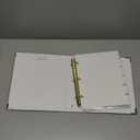 Aesthetic Recipe Binder with Polyester Waterproof cloth Cover - The Perfect Recipe Book with Plastic Sleeves to Write in Your Own Recipes - Quality Blank Cookbook Binder, Cards incl. (Medium - 9.5x8.5", Sage Green)