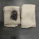 Blackout Curtains 96 inches Length Linen Blend Bedroom Curtains, Rod Pocket Back Tab Black Out Window Curtain Set Living Room Curtains, Full Blackout Curtains 2 Panels Drape, White