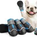 Dog Shoes for Small Dogs, Anti-Slip Dog Boots for Winter Snow, Hot Pavement, Dog Booties & Paw Protectors for Hardwood Floors Size 0