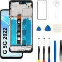 for Moto G 5G 2022 Screen Replacement with Frame G 2022 XT2213-1 XT2213-3 XT2213DL LCD Touch Display Digitizer Assembly Repair Tool Kits 6.5 inch