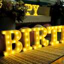 155 Bulbs Happy Birthday LED Marquee Light Up Letters Sign (Large Size)