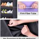 SLEEPING LAMB Over The Door Shoe Organizer for Closet with Large Deep Pockets, Narrow Shoe Rack for Door Hanging Boots Storage, Black