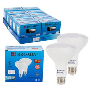 2 Broda LED Flood Lamp Bulbs 9W 650 Lumen 65 Watt Equiv Dimmable Warm White 110° 2 Broda LED Flood Lamp Bulbs 9W 650 Lumen 65 Watt Equiv Dimmable Warm White 110°