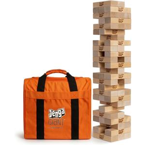 Jenga Giant - Hardwood Blocks - Stacks to Over 4 Feet - Officially Licensed - JS6