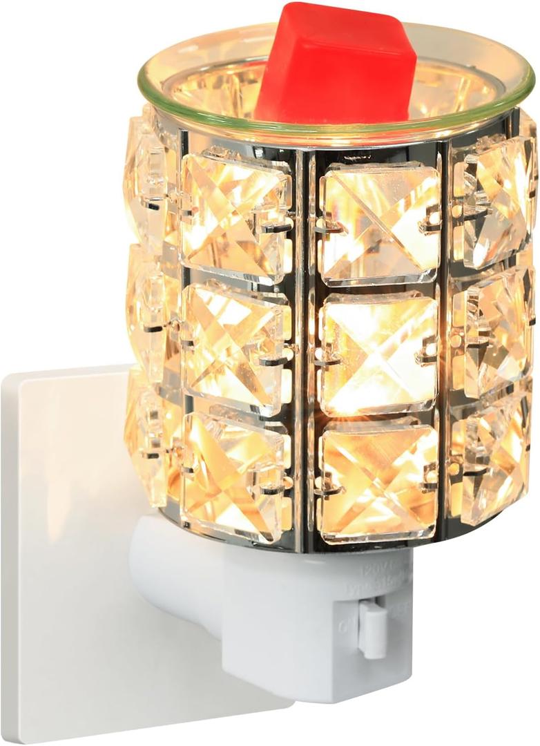 Plug in Wax Warmer,Melt and Fragrance Warmer - Decorative Wall Electric Wax Melt Burner for Warming Scented Candle Wax Melts and Tarts or Fragrance Oils,Flame Free,Home Decor (White)