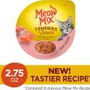 Meow Mix Tenders in Sauce Wet Cat Food, Salmon & Crab, 2.75 Ounce Cup (Pack of 12), BBD 09/20/2027