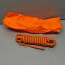 Multi-Purpose Climbing Rope - 8/10/12mm x 5/10/20/30m, Ideal for Rappelling, Boating, Tree Swing, and Sailing (Orange)