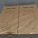 Unicozin Table Lamp Set of 2, 3 CCT 3000K/4500K/6500K & RGB Color Changing, Stepless Dimmable Small Bedside Lamp for Reading, Ambience Nightstand Light for Home Decor Party, Beige Shade (14.5in)