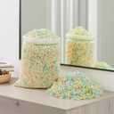 Louis Donn 7.7 Lbs Shredded Foam Bean Bag Filler, Colorful Plush High Resilience Foam Filling, Soft Comfortable Stuffing for Cushions, Stuffed Ottoman, Foot Stools, Car Cushions, Pet Beds Arts Crafts