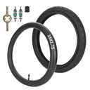 RUTU One Set Rear 16x1.75 Tire (47-305) and 16x1.75/2.125 Inner Tube for Kid Bicycle BoB Revolution SE/Pro/Flex,Compatible with 3-wheeler BOB Gear jogging troller models