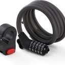 Segway Ninebot 5-Digit Combination Cable Lock for Bikes and Scooters, Black, Large, King Chain