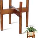 Vigordream Plant Stand Indoor, Wood Plant Holder, Mid Century Modern Decor Tall Planter Stands, 2 Height Displays Corner Single Flower Stand for Balcony, Living Room,Garden Patio Fit 5-10 Inch Pots