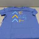 Down Syndrome Awareness Shirt Women The Lucky Few Shirt World Down Syndrome Day Short Sleeve Tops Blue (XL)