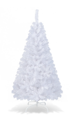 6Ft-Artificial-PVC-Christmas-Tree-W-Stand-Holiday-Season-Indoor-Outdoor-White