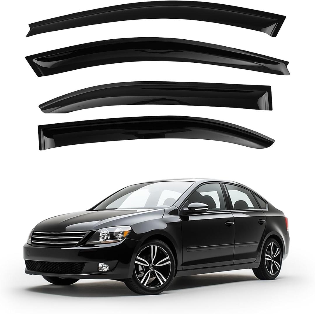 maXpeedingrods Window Visors Rain Guards for Volkswagen Jetta MK6 2011-2018