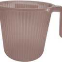 Homely Bathing Dispenser Certified Bath Water Dispenser 1.5Litre Ribbed Design, BPA Free Camping Dabba, Brown