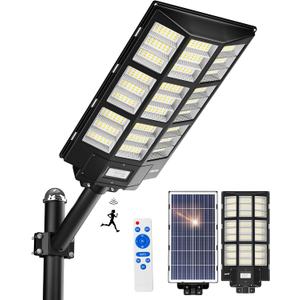 Ofuray Of-7200W Solar Street Light Outdoor-3000K/4000K/6500K Outdoor Security Flood Light,IP67 Solar Parking Lot Lights Commercial Dusk to Dawn with Remote Control for Yard,Residential
