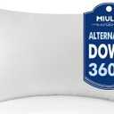 MIULEE Throw Pillows Inserts, 2 12x20 Inch 100% Virgin Fiber Filling Bed Couch Pillows