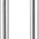 TOGU TG-6012 1200mm /48 inch SUS 304 Stainless Steel Door Pull Handle/Long Door Handle with Solid mounting standoffs,Working as Push Pull Door Handles/Shower Door Handle, Polished Chrome Finish