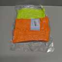 AugRing Women's Neon Scrunch Crew Socks 80s 90s Retro 3-Pack Cotton Stacked Boot Calf Cozy Ribbed Slouchy Socks Size 5-11 (2Orange/ 1Green)