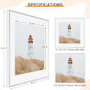 Acovy 16x16 Square Picture Frame, 16x16 Frame Matted to 12x12, Metal 16 x 16 Photo Frame for Wall Display,High Definition Tempered Glass, Wall Hook Included (Silver, Pack of 1), 16"x16"-1P Real Glass