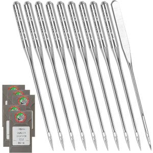 50 Pcs Embroidery Sewing Machine Needles Size 90/14 130/705H HAx1 Sewing Needles for Brother Sewing Machine (5 Pack of 10 Needles)