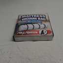 Vacuum Mattress Bag for Memory Foam and Latex with Band, Ideal for Convenient Moving, Storage and Transportation (Queen/Full) (Black)