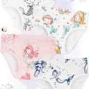 Girls' Underwear,Soft Cotton Tagless Panties for Toddlers' & Little Kids Comfort,Breathable Briefs,8-Pack