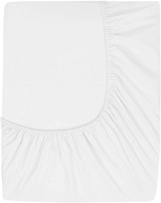 Comfy Basics Prime Deep Pocket Fitted Sheet - Brushed Velvety Microfiber - Breathable, Extra Soft and Comfortable - Winkle, Fade, Stain Resistant (White, Full)
