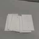 ENERLITES Mid-Size Blank Device Wall Plate, Midway Blank Outlet Covers, 1-Gang 4.88" x 3.11", Unbreakable Polycarbonate Thermoplastic, UL Listed, 8801M-W-5PCS, Gloss Finish, White (5 Pack)