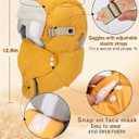 Winter Trapper Hat for Men - Windproof & Waterproof Hat with Removable Mask Goggles Ear Flaps